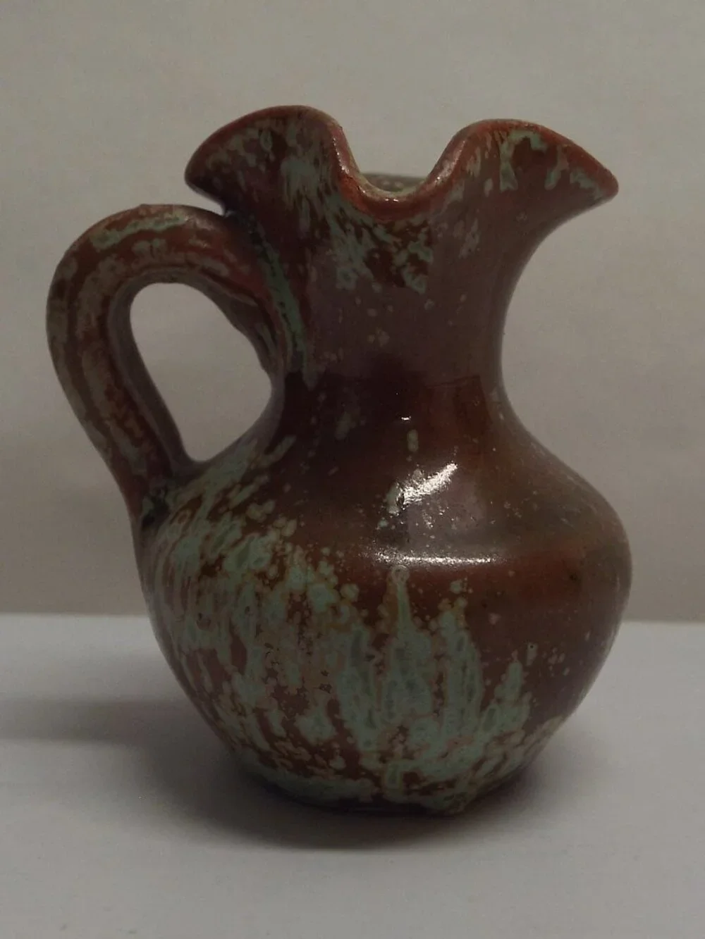 VINTAGE North Carolina Pottery Mini Pitcher - 2